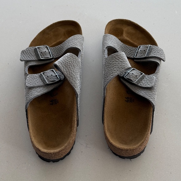 Birkenstock - Arizona - Nubuck Leather - Desert Buck Whale Gray - US Men’s 13 - Picture 7 of 10